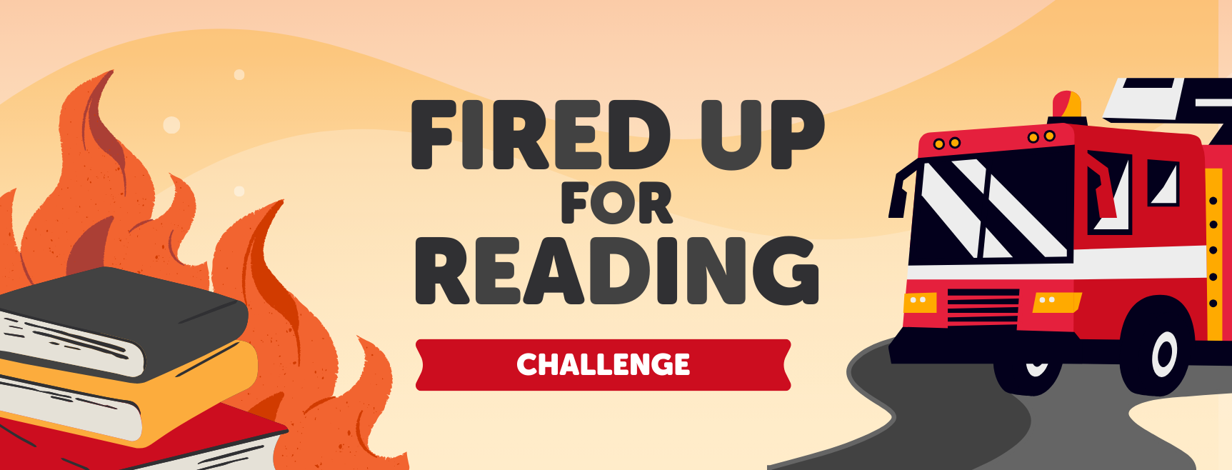 Fired Up for Reading Banner